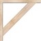 Ekena Millwork Traditional Block Smooth Bracket w/ Offset Brace, Douglas Fir, 3 1/2"W x 24"D x 24"H BKT0402X24X24TRA05SDF - alternate 4